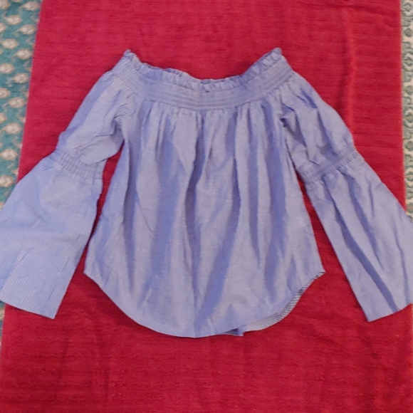 Express Tops - Express Off the Shoulder Blouse
